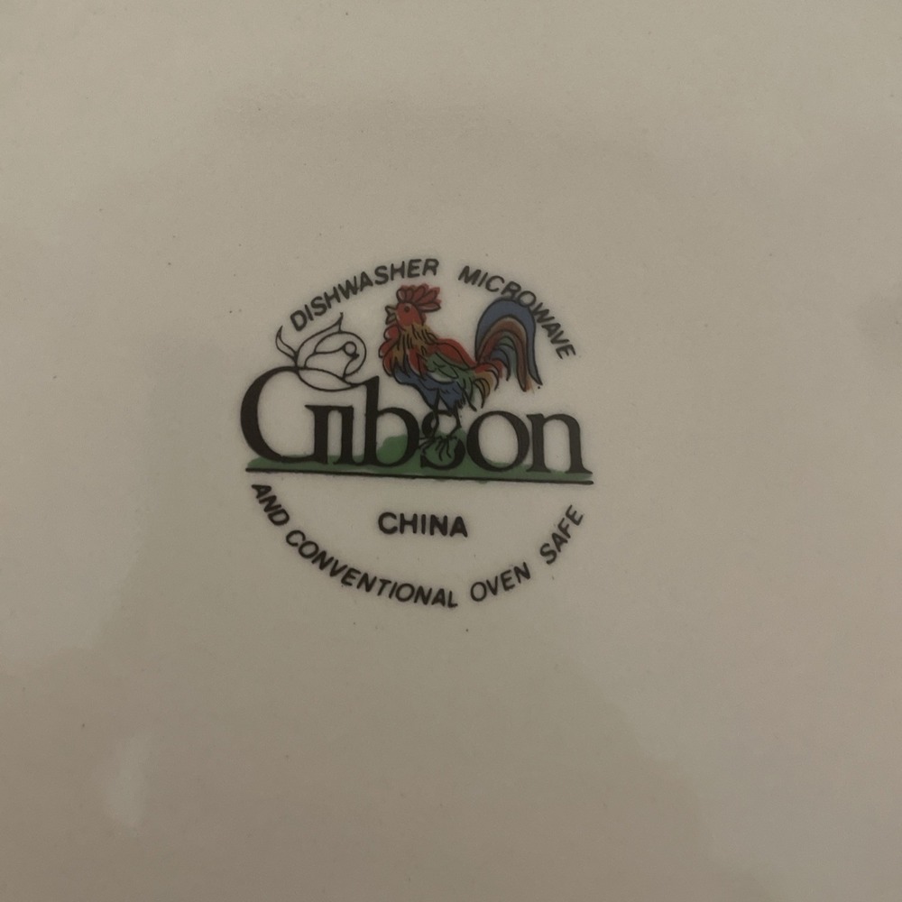 Vintage Gibson Royal Rooster Hand Painted Dinner Plate 10.5" Discontinued - Picture 5 of 5